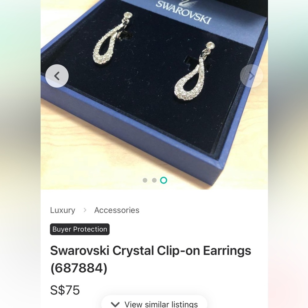 Swarovski Crystal Earrings - Picture 7 of 7